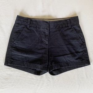 J. Crew | 4” Cotton Chino Shorts in Navy Blue